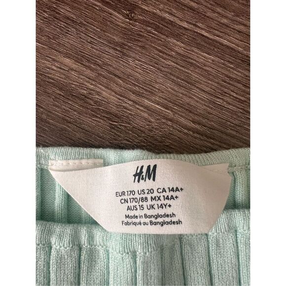 H&M 2-piece viscose- blend set - Mint Green size 20 - Picture 4 of 7